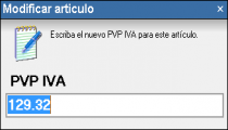 Modificar precio de venta (configurable) Modificar precio de venta (configurable)